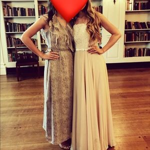 OP Banana republic flutter purple snakeskin print maxi dress